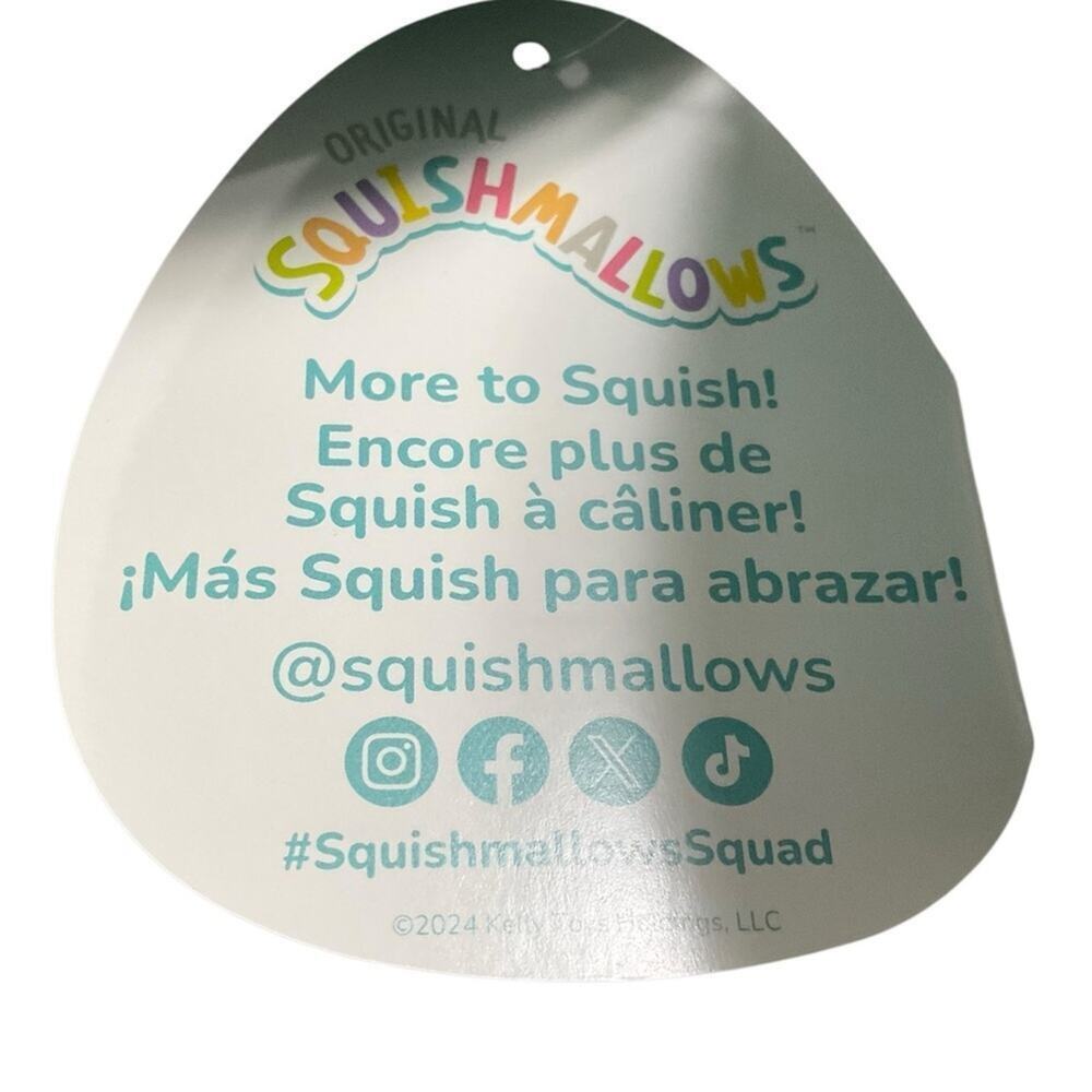 Squishmallows Melzie Squarel Tan and White Kids Toy - Picture 3 of 7
